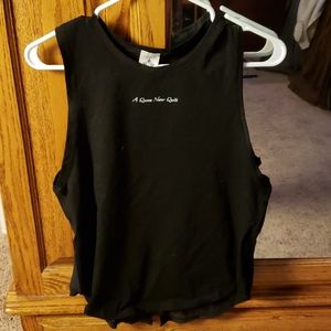 🏵 Hopescope Queen workout tank with mesh panel back